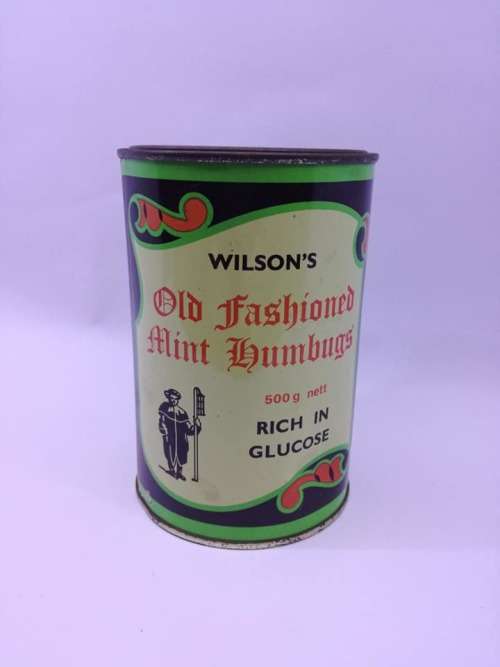 Wilson's Mint humbugs tin