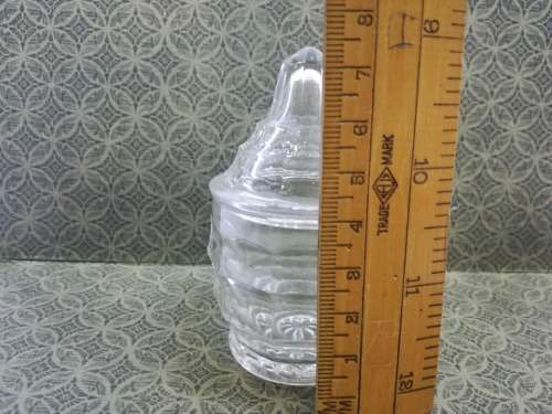 Lovely glass salt/mustard pot