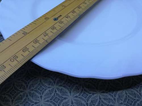 Milk glass side plate