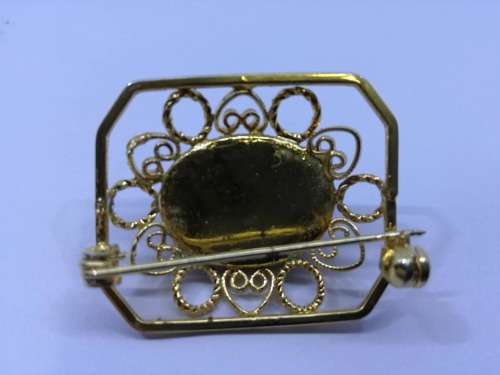 Lovely Tiger eye brooch