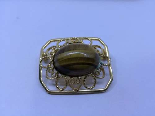 Lovely Tiger eye brooch