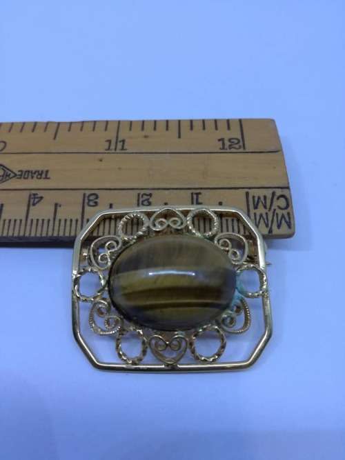 Lovely Tiger eye brooch