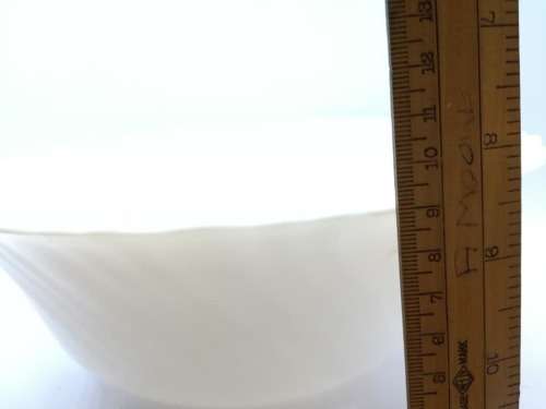 A Beautiful milk glass salad bowl