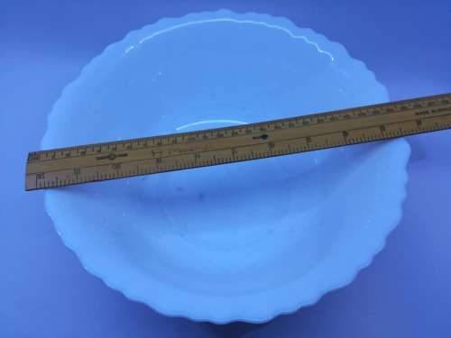 A Beautiful milk glass salad bowl