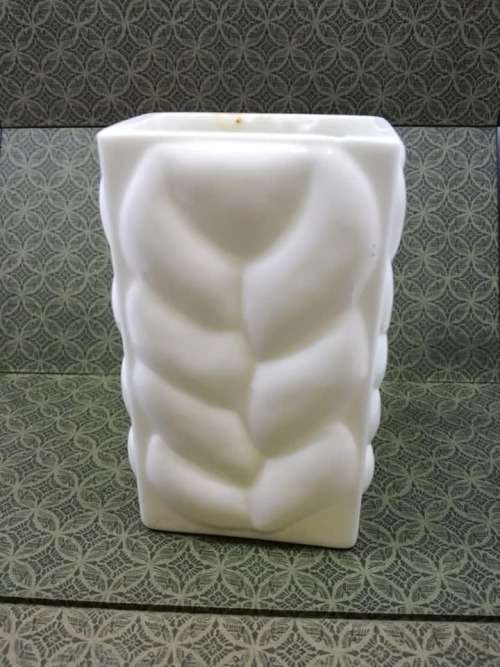 Milk glass vase - a few chips on the inside rim