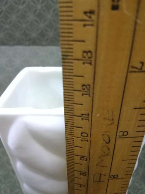 Milk glass vase - a few chips on the inside rim