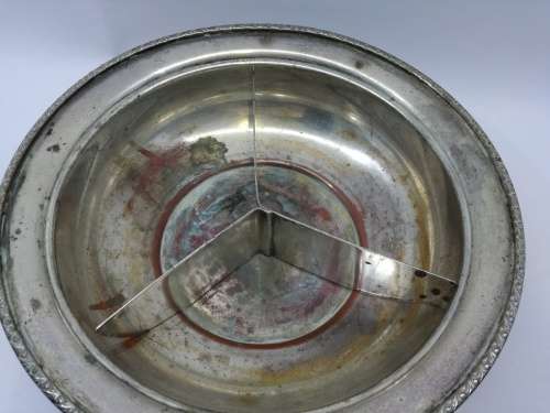 Seranco SP ON C: Silver Plated on copper. serving bowl with divisions