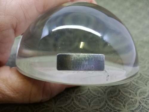 FABULOUS EDINBURGH CRYSTAL PAPERWEIGHT Sporting collection - Rugby