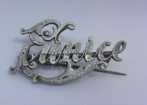 Eunice brooch - sterling silver 1895!