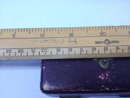 Antique leather jewelry presentation box