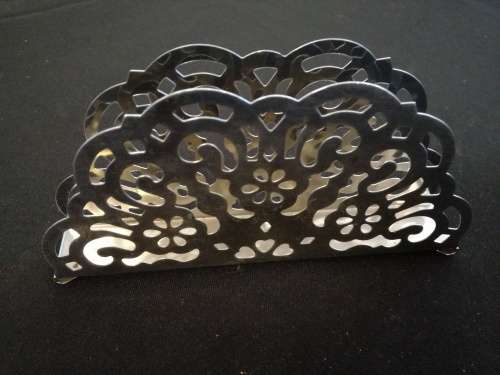 Vintage  pretty serviette holder - made in Hong Kong