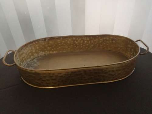 Oval Brass planter/fruit bowl