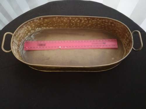 Oval Brass planter/fruit bowl