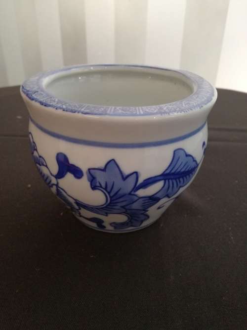 Pretty blue planter