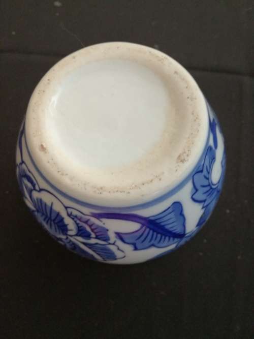 Pretty blue planter