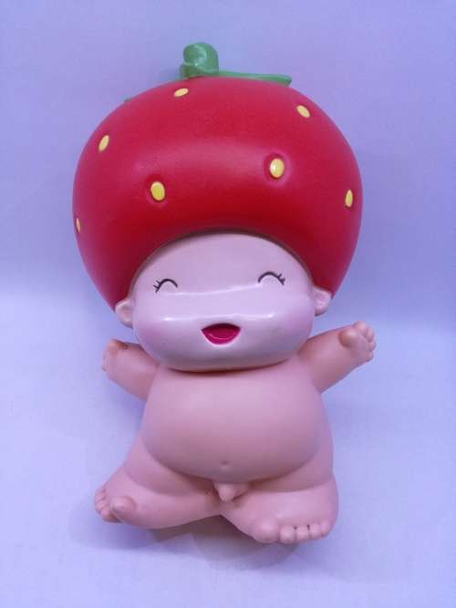 Strawberry boy piggy bank