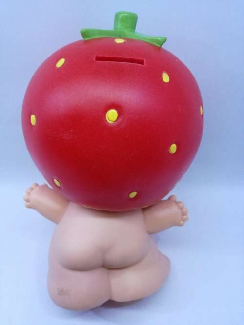 Strawberry boy piggy bank
