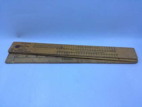 Vintage McCabe Faultless System of Cutting Dressmaking / Tailoring Wooden Ruler