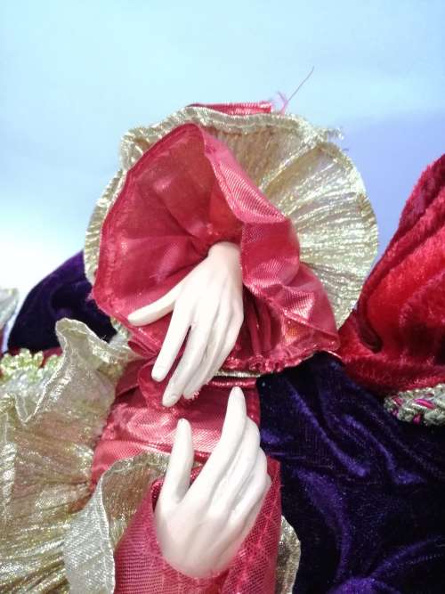 Vintage Mardi Gras Jester Doll