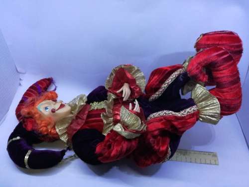 Vintage Mardi Gras Jester Doll