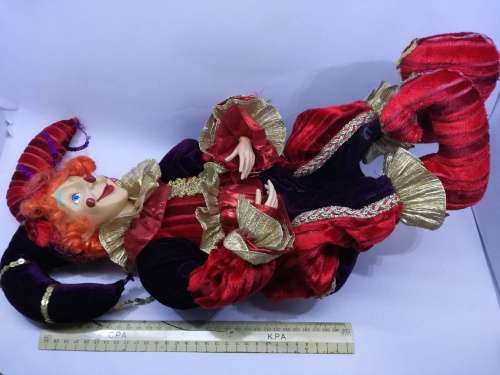 Vintage Mardi Gras Jester Doll