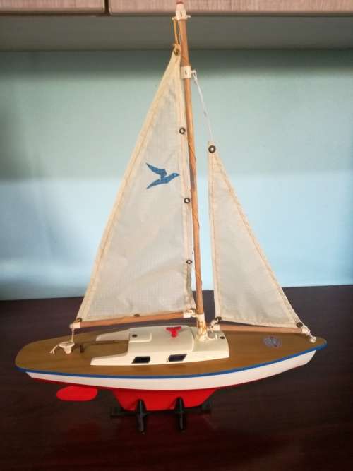 SEIFERT SEGELBOOT GUNTHER MOVE SAILING BOAT POND YACHT GERMAN MADE WOODEN DECK