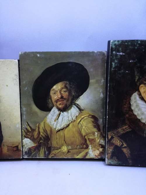 Set of six - small blocked prints