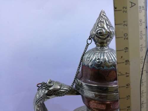 ORNATE Copper/Brass DRAGON TEAPOT Persian Repousse DALLAH coffee/Tea Pot