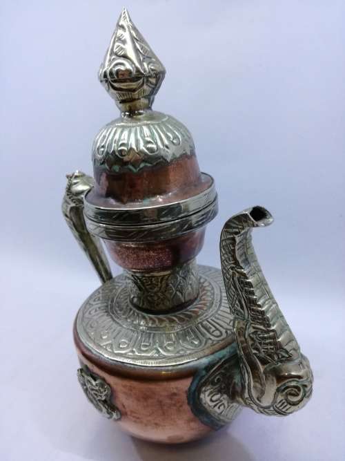 ORNATE Copper/Brass DRAGON TEAPOT Persian Repousse DALLAH coffee/Tea Pot
