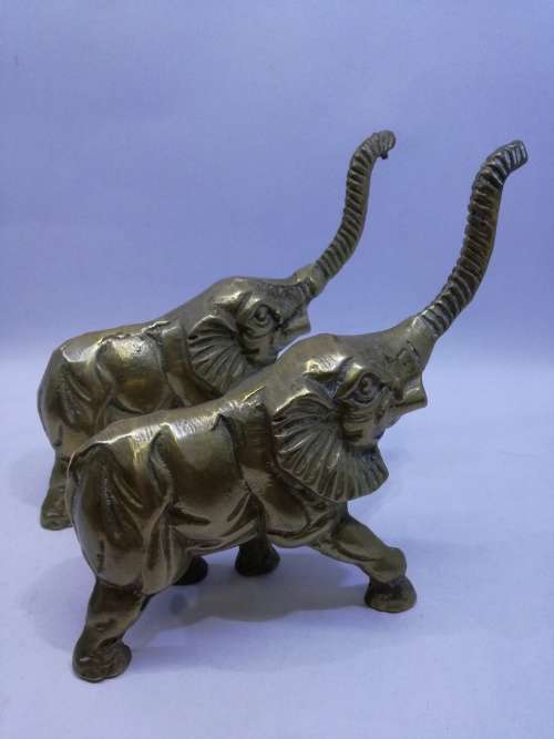Brass elephants