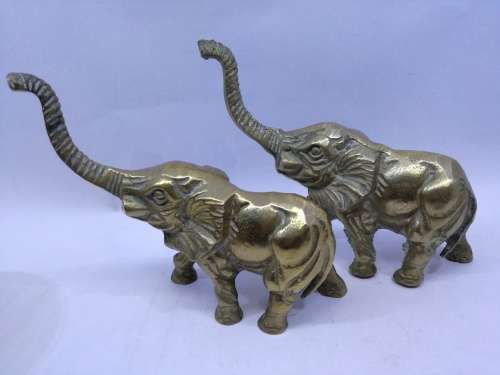 Brass elephants