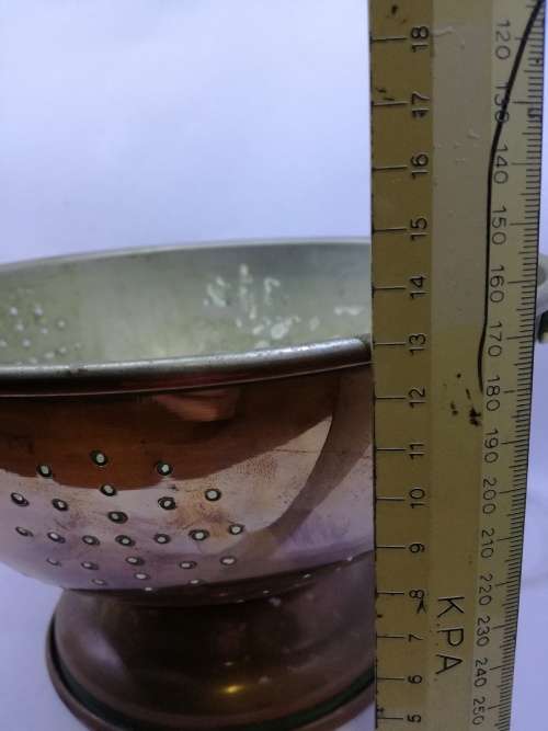 Stunning copper strainer