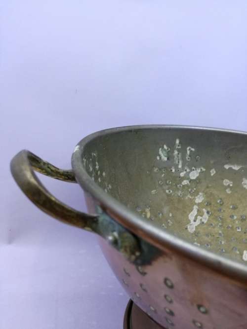 Stunning copper strainer