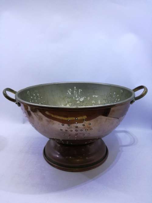 Stunning copper strainer