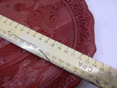 Cinnabar look plate