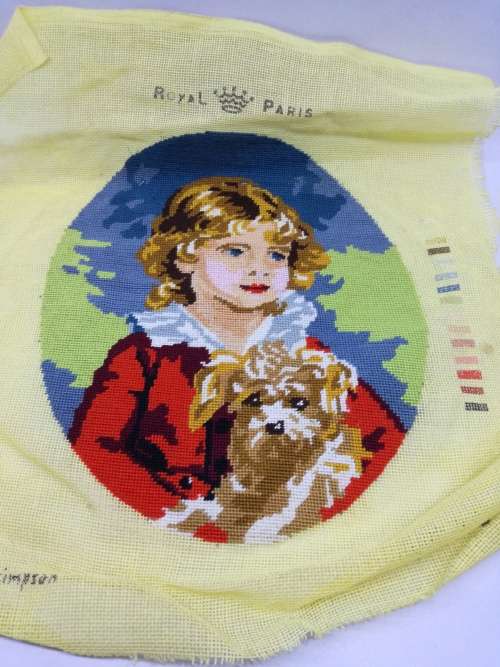 Petit point tapestry