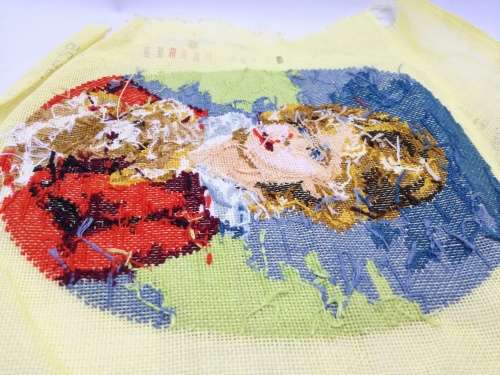 Petit point tapestry