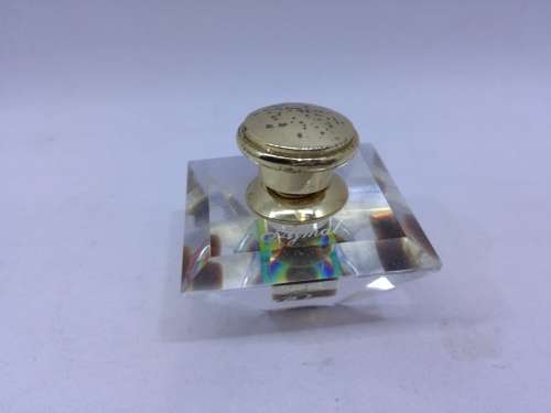 Mini perfume cut crystal bottle - No box