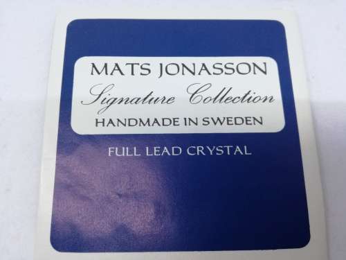 Mats Jonasson signature collection lead crystal made in Sweden paperweight