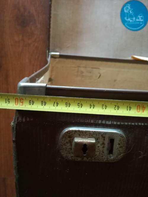 Old brown Cardboard suitcase