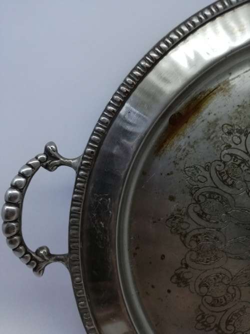 Lovely metal tray - Look!!