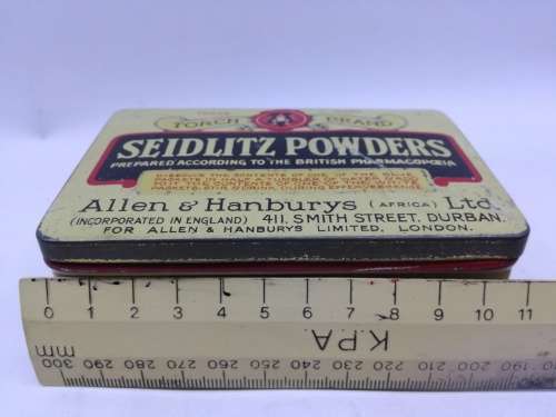 Seidlitz Powders tin