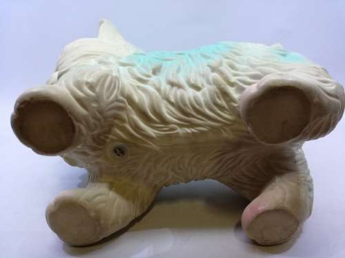 Vintage rubber kitty with eyes that open and close! too cute!!