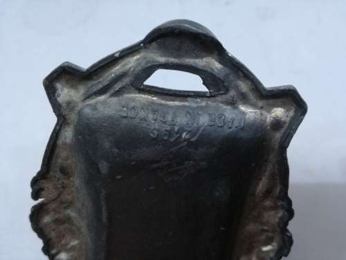 Vintage metal embossed ashtray - made in France