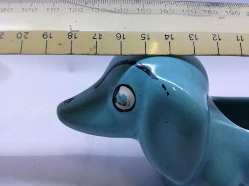Lucia ware sausage dog vase