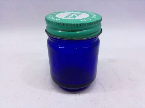 Vintage glass Vicks bottle and lid!