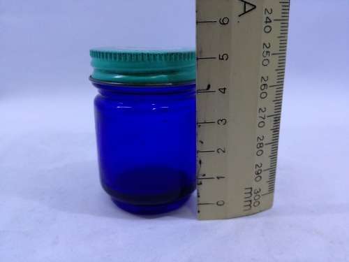 Vintage glass Vicks bottle and lid!