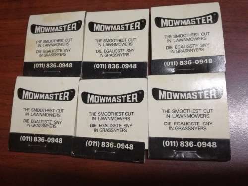 Mowmaster match booklets