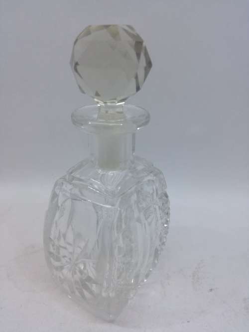 Cut glass perfume bottle