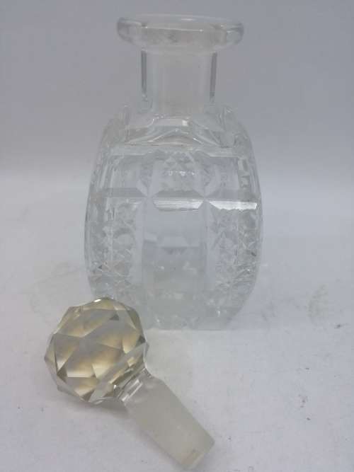 Cut glass perfume bottle